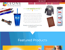 Tablet Screenshot of leonemarketing.com